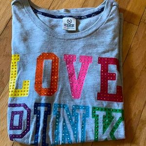 Pink shirt sleeve shirt